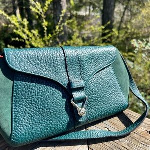 LK Bennett Clutch Purse in Emerald Green